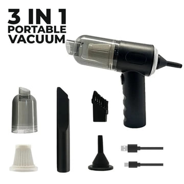 3-in-1 Portable Mini Vacuum Cleaner AS-228 | Handheld Vacuum for Car, Home & Office