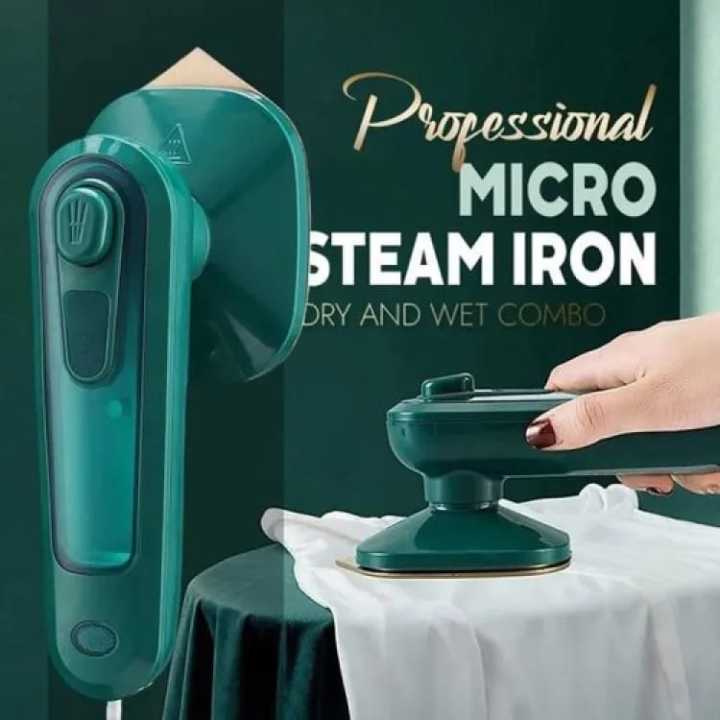 Portable Electric Steam Iron – Handheld Garment Steamer for Home & Travel